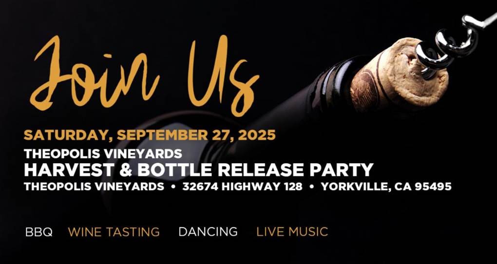 Theopolis Vineyards' Annual Harvest and Bottle Release Party